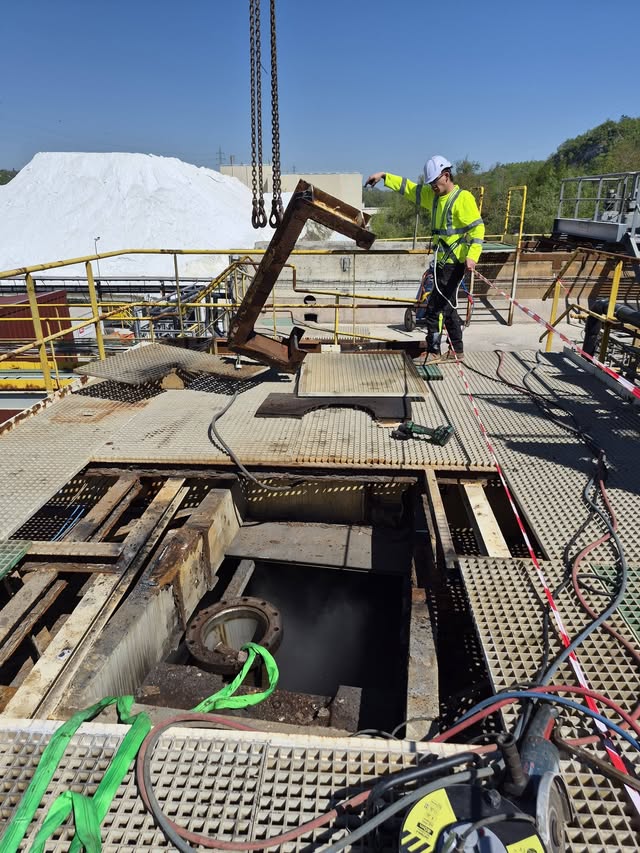 Chantier d’upgrade d’un agitateur de cuve — vue 11