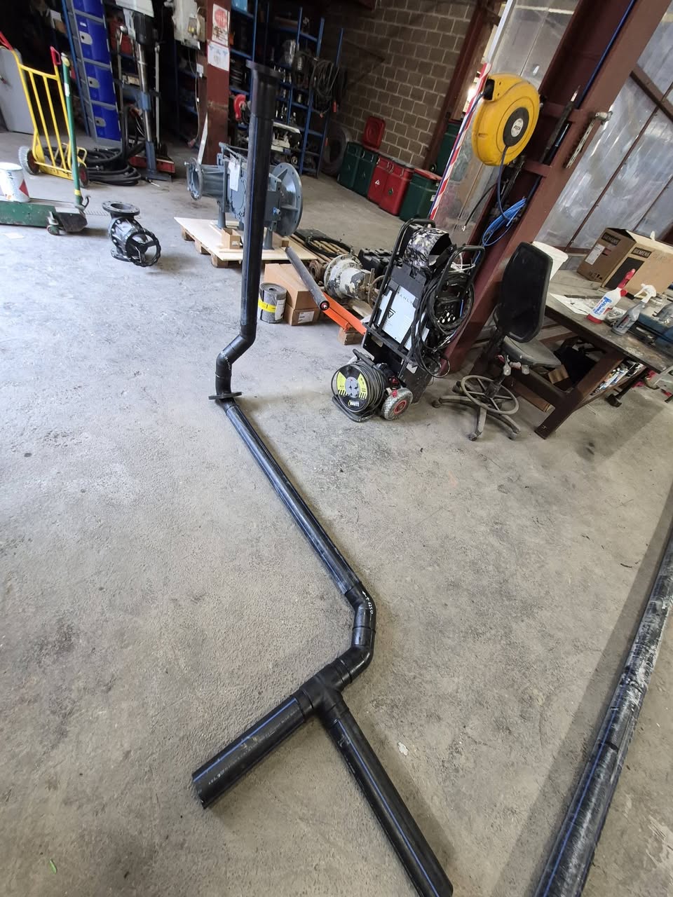 Détail d’une liaison du circuit PEHD