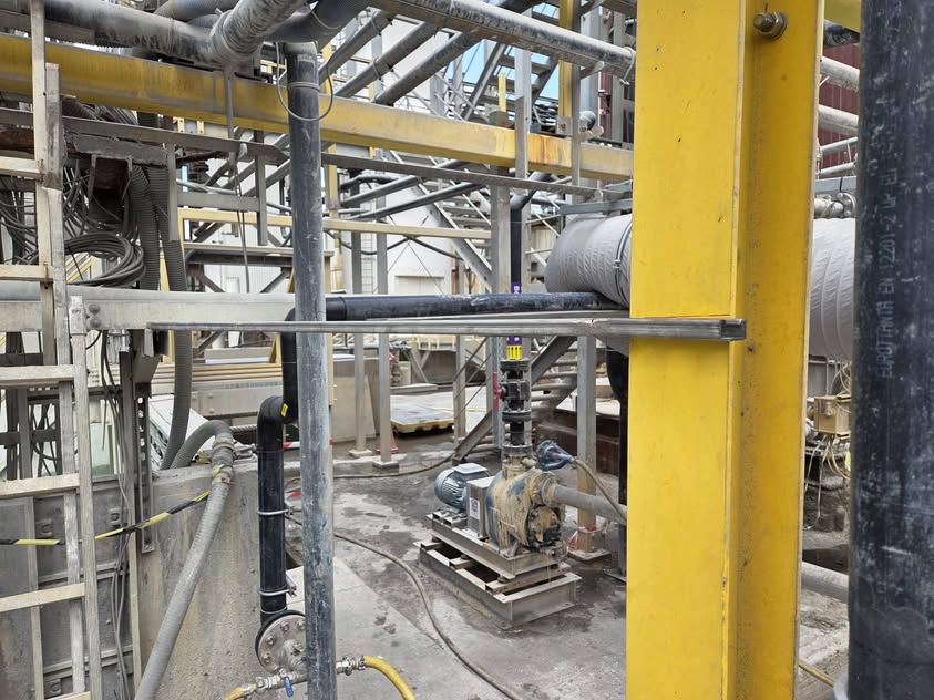 Vue complémentaire du chantier de tuyauterie PEHD