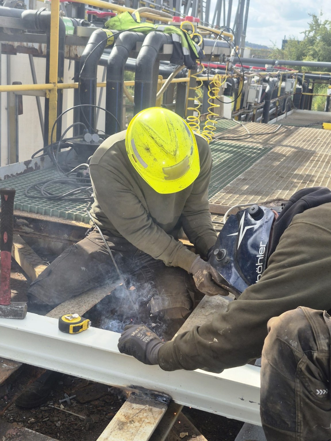 Rénovation de la structure métallique industrielle — étape 1