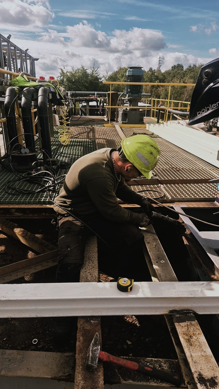 Rénovation de la structure métallique industrielle — étape 3